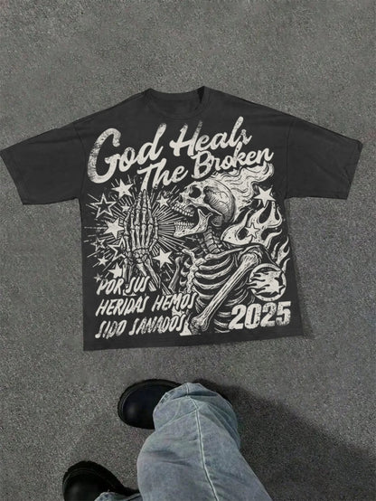 Harajuku Letter Graphic T Shirts Y2k Tops Men Women High Street Oversized T Shirt Pro Choice Streetwear Vintage Tee Clothing